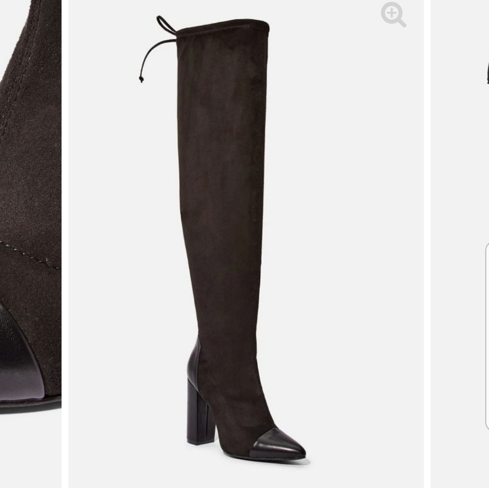 Vyvyan black Thigh High Boot 9.5 womens